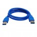 Кабель USB 3.0 папа - папа 80 см для карманов HDD, подставок, зарядки колонок