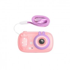 Камера для детей - цифровой фотоаппарат HOCO DV205 Dual-camera children camera Pink