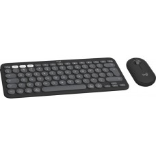 Клавиатура и мышь - беспроводные Logitech Pebble 2 Combo Graphite (920-012244)