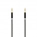 Аудио кабель Aux Gelius 3.5 mm 1 метр черный