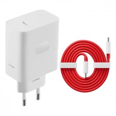 Зарядное устройство Oneplus 100W SUPERVOOC VCBAOBEH 1U + кабель USB - Type-C евро вилка белое