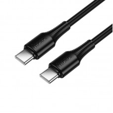 Кабель Type-C to Type-C 1 метр 60W HOCO Beneficio X120 черный