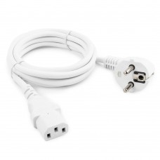 Кабель питания Cablexpert 3*0.75mm CEE 7/7 - IEC C13 евровилка 1.8 метра белый (PC-186W-VDE)