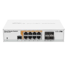 Коммутатор Mikrotik CRS112-8P-4S-IN 8x Gigabit Passive PoE / 802.3af/at ports + 4x SFP ports
