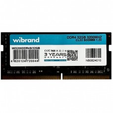 Оперативная память DDR4 Wibrand 32GB 3200MHz CL22 SODIMM Оперативная память DDR4 Wibrand 32GB 3200MHz CL22 SODIMM