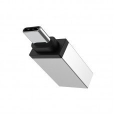Адаптер BOROFONE BV3 OTG USB-A 3.0 (female) - type-C (male) переходник серебристый