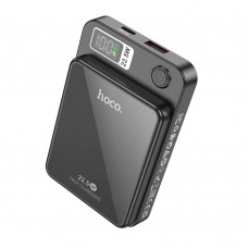 Магнитный павер банк с беспроводным зарядным Hoco DB41 River magnetic Wireless charging 10000mAh черный