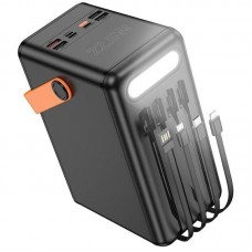Внешний аккумулятор HOCO DB120 Prometheus power bank with lamp 120000mAh 4 встроенных кабеля