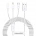 Кабель 3-в-1 Baseus Superior Series USB - на 3 коннекторы M + L + C 150 см CAMLTYS-02