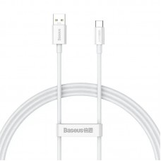 Кабель Baseus Superior Series (SUPERVOOC) USB to Type-C 65W 1m белый (CAYS000902)
