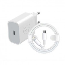 Зарядный адаптер - блок и кабель - комплект WUW T53 USB-C + C to L