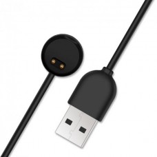 Кабель - зарядный шнурок для Xiaomi Mi Band 5 / 6 / 7 20 см черный