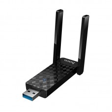 Адаптер WiFi6 - контроллер - внешняя антенна HOCO HI34 USB external dual antenna wireless 97work card 2 диапазонная