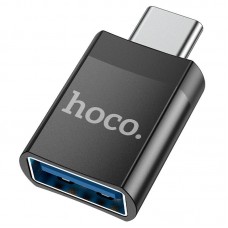 Адаптер Hoco UA17 Type-C male to USB female USB3.0 adapter Чорний