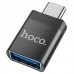Адаптер Hoco UA17 Type-C male to USB female USB3.0 adapter Чорний