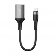Кабель XO NB201 OTG USB 2.0 transfer speed 480Mbp for micro Чорний
