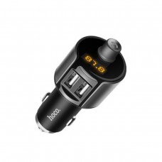 FM-трансмітер Hoco E19 Smart car wireless FM transmitter 2USB 2.4A Сірий