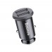 АЗП Baseus Grain Car Charger 3.1 A dual - USB Чорний