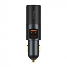 АЗП Baseus Share Together Fast Charge Car Charger Cigarette Lighter Expansion Port Сірий АЗП Baseus Share Together Fast Charge Car Charger Cigarette Lighter Expansion Port Сірий