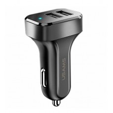 АЗП USAMS CC087 C13 2.1A Dual USB Car Charger Чорний АЗП USAMS CC087 C13 2.1A Dual USB Car Charger Чорний