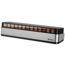 Паркувальна карта Baseus Moonlight Box Series Temporary Parking Number Plate Темно-сірий