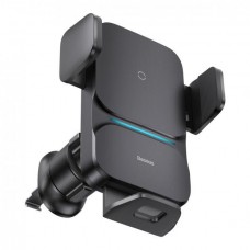Холдер Baseus Wisdom Auto Alignment Car Mount Wireless Charger （ QI 15W ） ( Air Outlet base ） Чорний