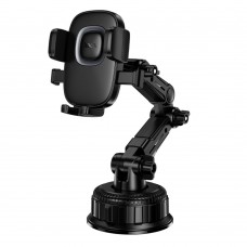 Холдер Hoco H89 Crown large suction cup car holder(center console) Чорний Темно-сірий