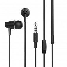 Навушники Hoco M34 honor music universal earphones with microphone Чорний