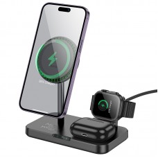 БЗП Hoco CQ12 Joyfull 3-in-1 wireless fast charger Чорний БЗП Hoco CQ12 Joyfull 3-in-1 wireless fast charger Чорний