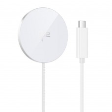 Беспроводное зарядное устройство Hoco CW63 Fast Qi2 magnetic wireless fast charger белое Беспроводное зарядное устройство Hoco CW63 Fast Qi2 magnetic wireless fast charger белое