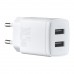 МЗП Baseus Compact Charger 2U 10.5W EU Білий