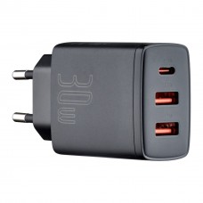 МЗП Baseus Compact Quick Charger 2U + C 30W EU Чорний МЗП Baseus Compact Quick Charger 2U + C 30W EU Чорний
