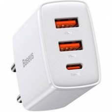 МЗП Baseus Compact Quick Charger 2U + C 30W EU Білий МЗП Baseus Compact Quick Charger 2U + C 30W EU Білий