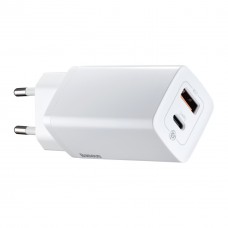 МЗП Baseus GaN2 Lite Quick ChargerC + U 65W EU Білий МЗП Baseus GaN2 Lite Quick ChargerC + U 65W EU Білий