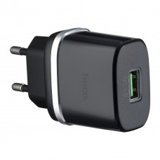 МЗП Hoco C12Q Smart QC3.0 charger ( EU ) Чорний МЗП Hoco C12Q Smart QC3.0 charger ( EU ) Чорний