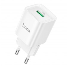 МЗП Hoco C145A Charm single port QC3.0 charger(EU) Білий