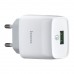 МЗП Hoco C72Q Glorious single port QC3.0 charger ( EU ) Білий
