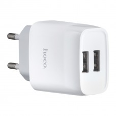 МЗП Hoco C73A Glorious dual port charger ( EU ) Білий