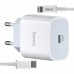 МЗП Hoco C76A Plus Speed source PD20W charger set Type-C to Lightning ( EU ) Білий