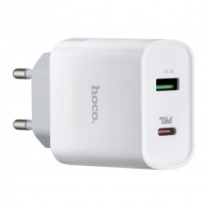 МЗП Hoco C80A Plus Rapido PD20W + QC3.0 charger ( EU ) Білий