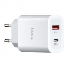 МЗП Hoco C97A PD20W + QC3.0 charger ( EU ) Білий