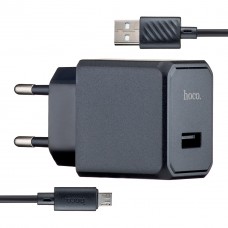 МЗП Hoco CS11A Ocean single port charger set (Micro) (EU) Чорний
