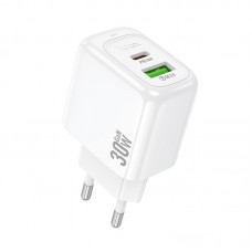 МЗП Hoco CS55A Surplus PD30W+QC3.0 charger(EU) Білий