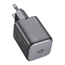 МЗП Hoco N40 Mighty single port PD20W charger(EU) Чорний МЗП Hoco N40 Mighty single port PD20W charger(EU) Чорний