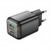 МЗП Hoco N52 Monsoon PD20W+QC3.0 charger(EU) Чорний