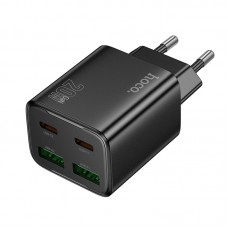 МЗП Hoco N55 Fundador four-port PD20W(2C2A) charger(EU) Чорний МЗП Hoco N55 Fundador four-port PD20W(2C2A) charger(EU) Чорний