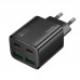 МЗП Hoco N55 Fundador four-port PD20W(2C2A) charger(EU) Чорний