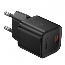 МЗП Hoco N64 Ingenious single port PD20W charger(EU) Чорний МЗП Hoco N64 Ingenious single port PD20W charger(EU) Чорний