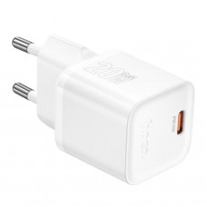МЗП Hoco N64 Ingenious single port PD20W charger(EU) Білий МЗП Hoco N64 Ingenious single port PD20W charger(EU) Білий