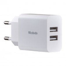 МЗП McDodo Dual USB Charger ( EU Plug ) + Lightning Cable 1m Travel Set CH-6720 Білий МЗП McDodo Dual USB Charger ( EU Plug ) + Lightning Cable 1m Travel Set CH-6720 Білий